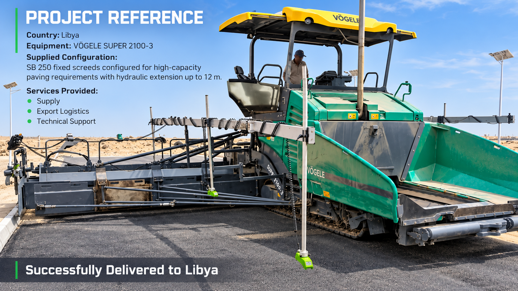 Project reference Libya, VÖGELE SUPER 2100-3