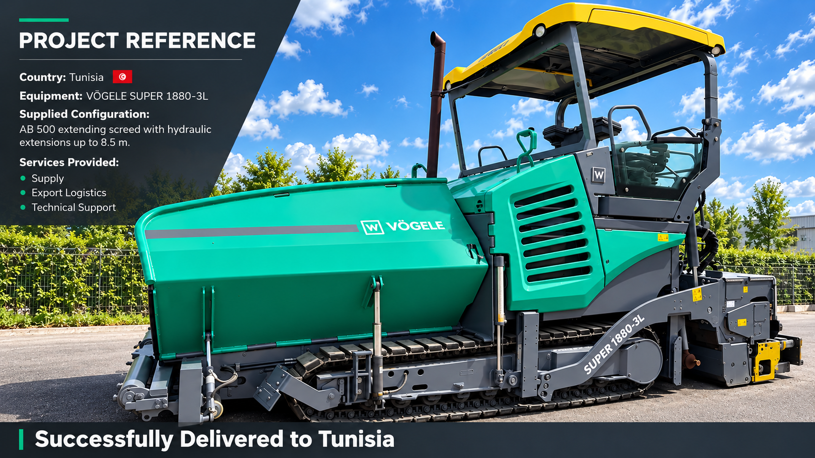Project reference Tunisia, VÖGELE SUPER 1880-3L